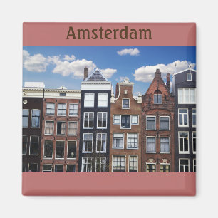 Amsterdam Netherlands Canal Houses Magnet