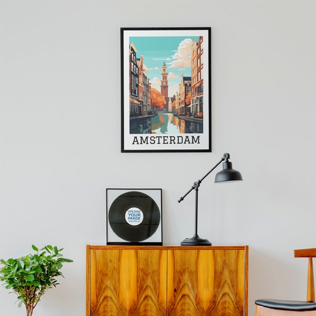 Amsterdam Netherlands Canal Travel Poster (Amsterdam Netherlands Canal Travel Poster)