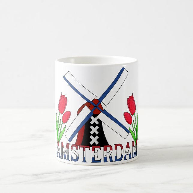 Amsterdam Netherlands Coffee Mug (Center)