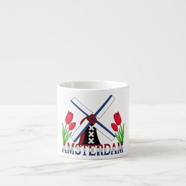 Amsterdam Netherlands Espresso Cup (Front)