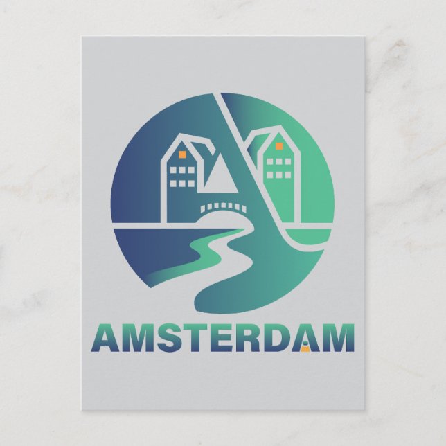 Amsterdam Netherlands Europe Postcard (Front)