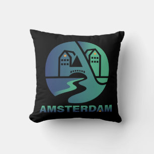 Amsterdam Netherlands Europe Throw Pillow