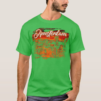 Amsterdam Netherlands Holland Cityscape T-Shirt