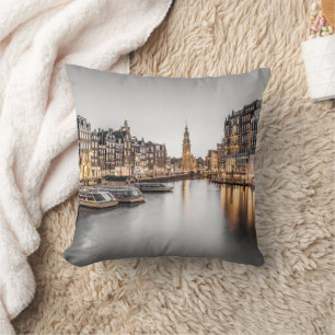 Amsterdam Netherlands Holland Dutch Souvenir Throw Pillow