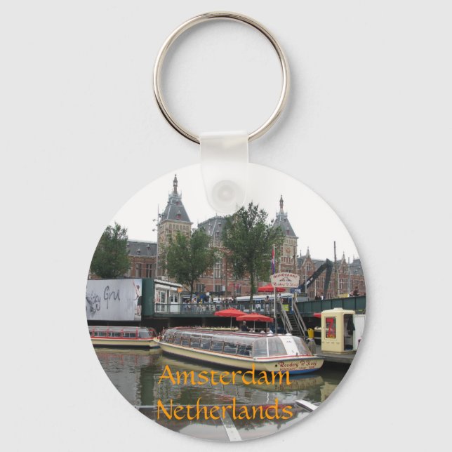 Amsterdam, Netherlands Keychain (Front)