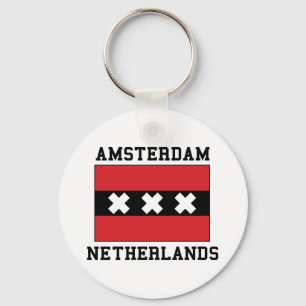 Amsterdam Netherlands Keychain