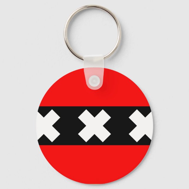 Amsterdam, Netherlands Keychain (Front)