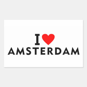 Amsterdam Netherlands love city heart like travel Sticker