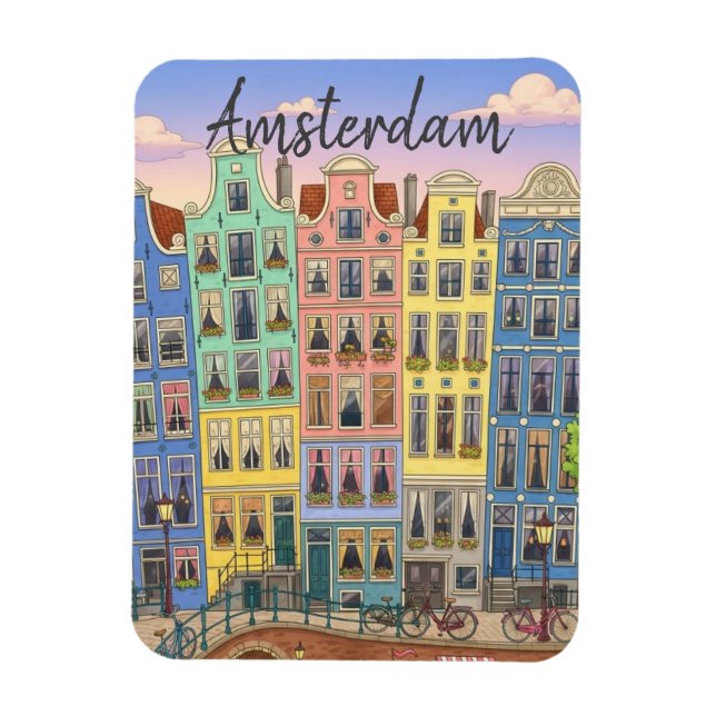 Amsterdam Netherlands Magnet (Vertical)