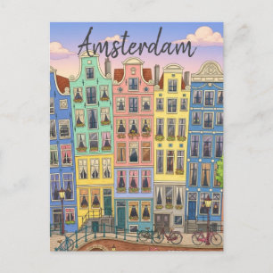 Amsterdam Netherlands Postcard
