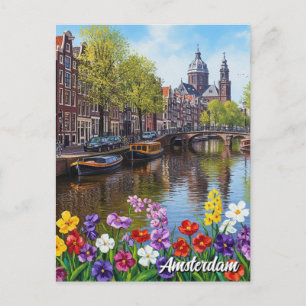 Amsterdam Netherlands Postcard