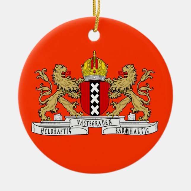 Amsterdam Netherlans Custom Christmas Ornament (Front)