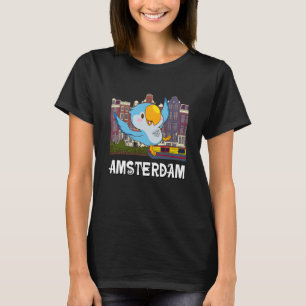 Amsterdam Parakeet Holland The Netherlands  1 T-Shirt