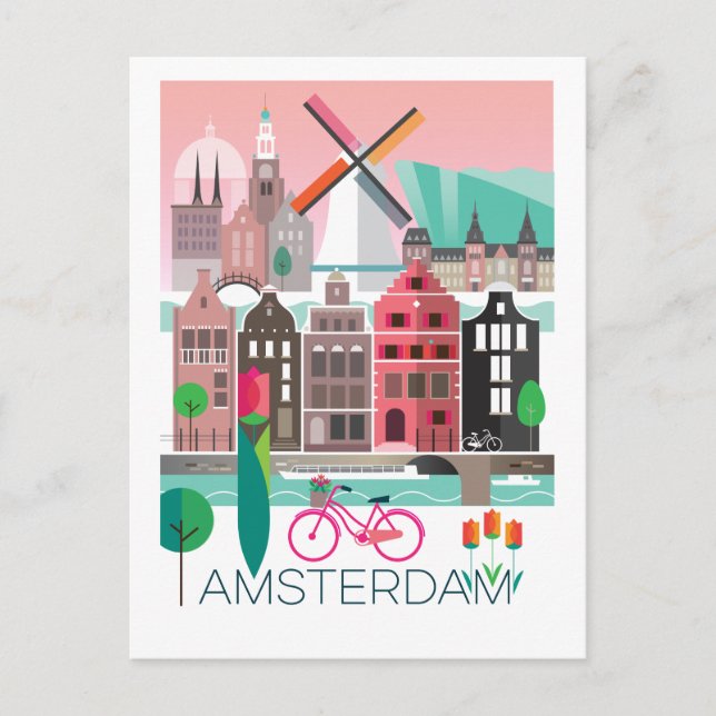 Amsterdam Postcard (Front)