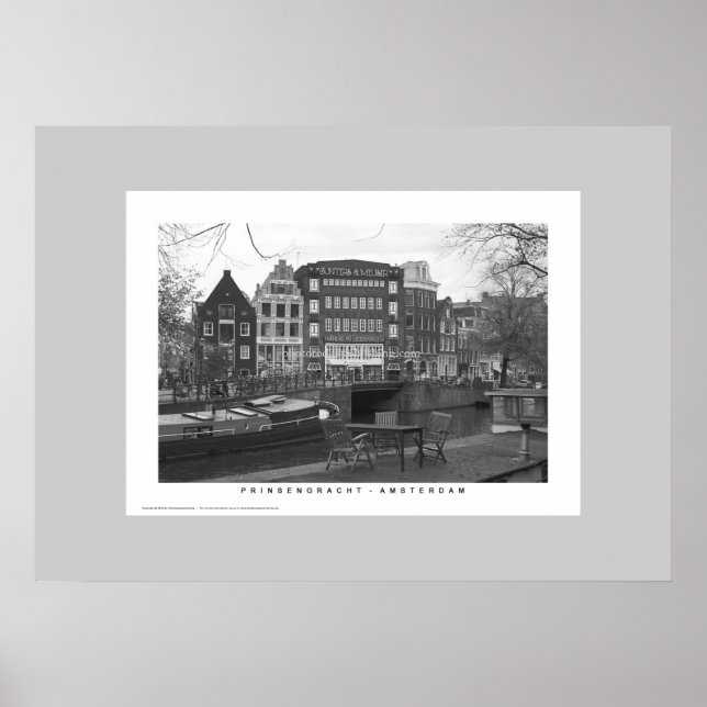Amsterdam - Prinsengracht canal houses Poster (Front)