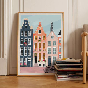 Amsterdam Print Amsterdam Illustration Amsterdam 