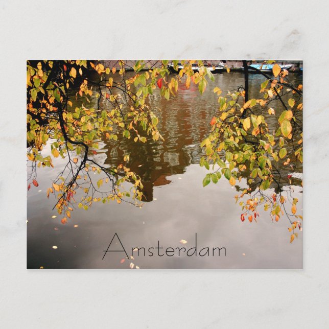 Amsterdam reflection postcard (Front)