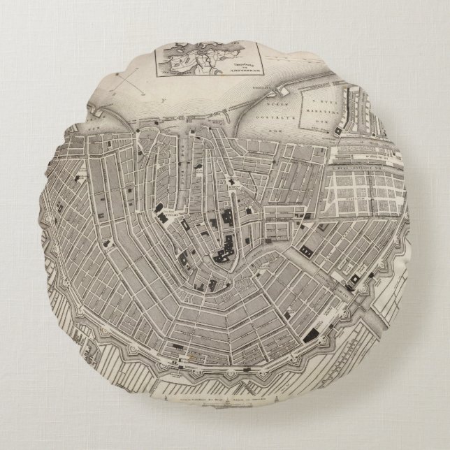 Amsterdam Round Pillow (Front)