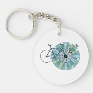 Amsterdam skyline keychain