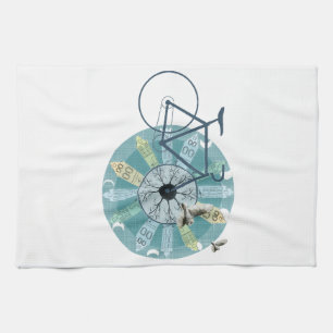 Amsterdam skyline kitchen towel