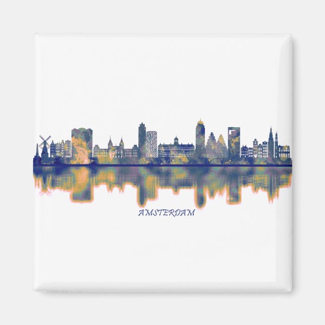 Amsterdam Skyline Magnet (Front)