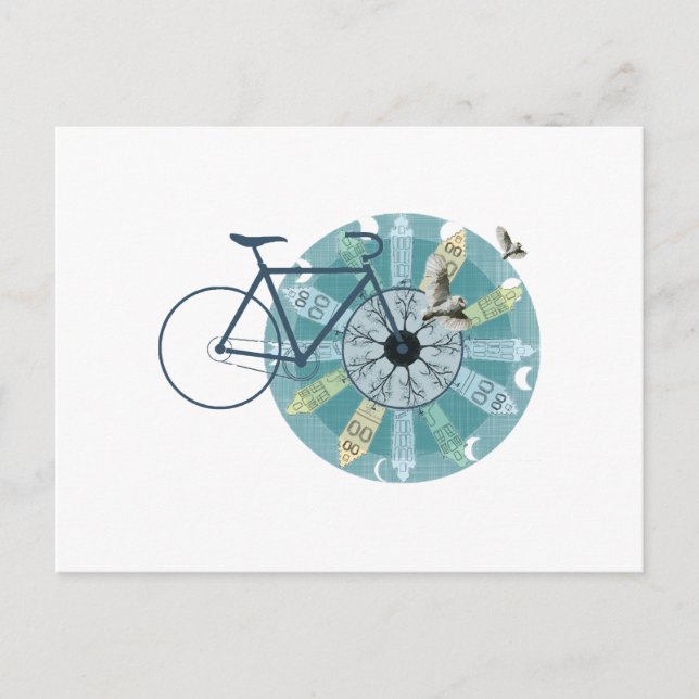 Amsterdam skyline postcard (Front)