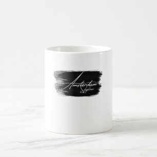 Amsterdam Skyline Writing Coffee Mug