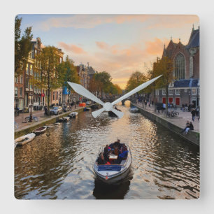 Amsterdam Square Wall Clock