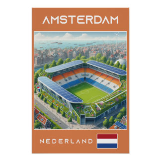 Amsterdam Stadium - Netherlands Ecological Design Poster