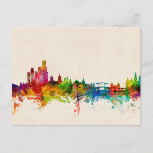 Amsterdam The Netherlands Skyline Postcard