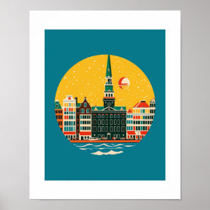 Amsterdam travel  poster