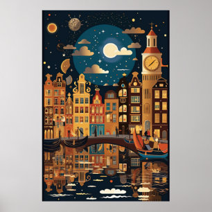 Amsterdam, Travel  Poster