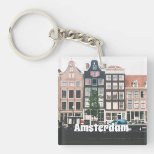 Amsterdam Travel Souvenir Keychain