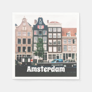 Amsterdam Travel Souvenir Napkin