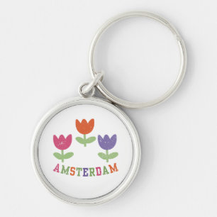 Amsterdam Tulips Keychain