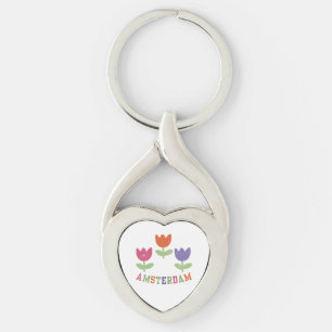 Amsterdam Tulips Keychain