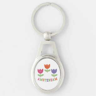 Amsterdam Tulips Keychain