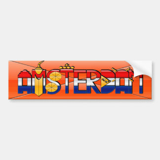 Amsterdam Type Design Bumper Sticker