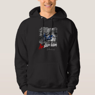 Amsterdam Vintage Bike Netherlands Holland Amste Hoodie