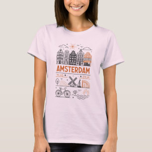 Amsterdam Vintage Graphic Women's T-Shirt