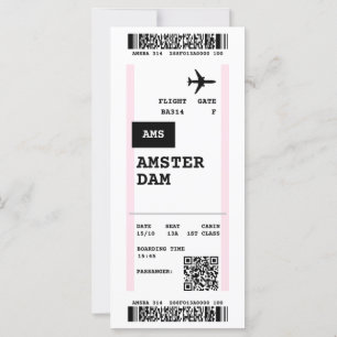amsterdam vol et carte d'embarquement amsterdam