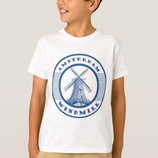 AMSTERDAM WINDMILL BLUE T-Shirt