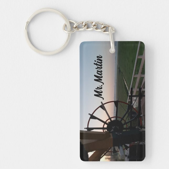 Amsterdam Windmill Canal House Teacher Key Chain (Front)