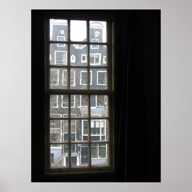 Amsterdam Window View Photo Poster Print (Front)