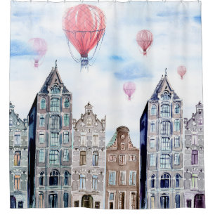 Amsterdam with hot air balloon