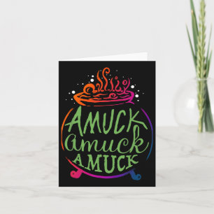Amuck Amuck Amuck Fun Witch Halloween Gift  Card