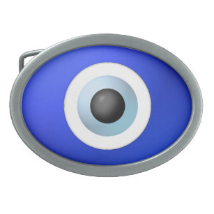Amulet to Ward off the Evil Eye Oval Belt Buckle