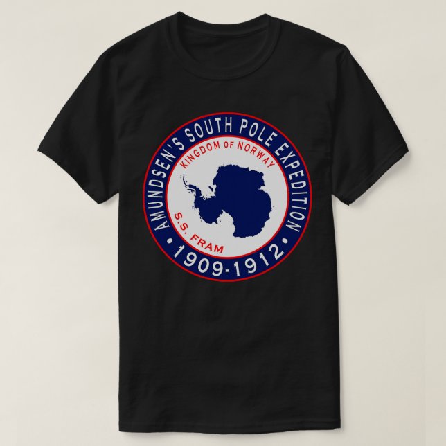 Amundsens South Pole Expedition T-Shirt (Design Front)