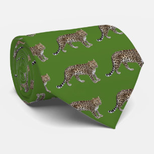 Amur leopard tie