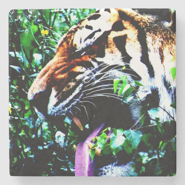 Amur Tiger coasterm Stone Coaster (Front)